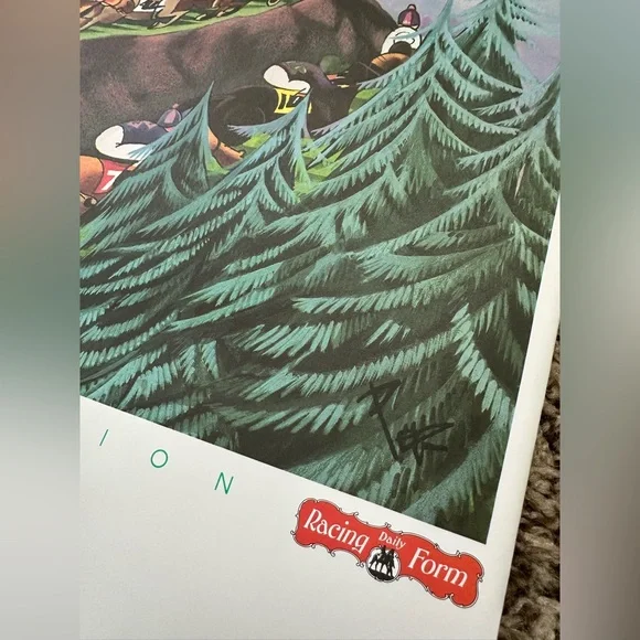 Longacres Park Horse Racing Poster Emerald Racing Association Seattle 18x24 Vtg - Picture 7 of 11